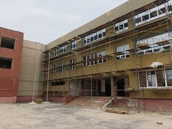 Капитальный ремонт здания школы №17 продолжился в Губкине 