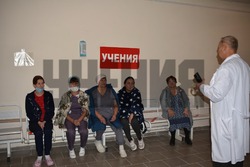 Очередные учения по гражданской обороне прошли в Губкинской ЦРБ 