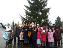 Открытие новогодней ёлки прошло в селе Истобное губкинской территории 