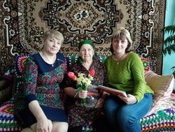 Жительница села Истобное Губкинского горокруга Надежда Тарасова отметила свой 91-й день рождения 