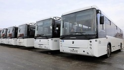 Новые автобусы НЕФАЗ прибыли в автоколонну управления грузопассажирских перевозок ЛГОКа
