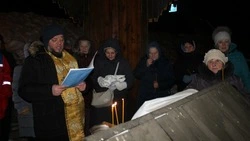 Чин великого освящения воды совершился в Губкинском городском округе