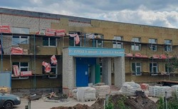 Капитальный ремонт школы продолжился в селе Архангельское Губкинского горокруга 
