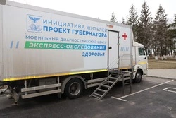 Передвижной медицинский комплекс  «Поезд здоровья» посетил село Коньшино губкинской территории 