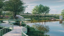 «Плавучая» сцена и амфитеатры появятся в Губкинском парке культуры и отдыха 