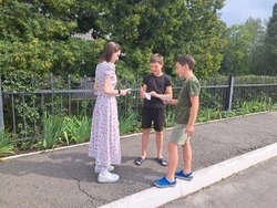 Акция «Один дома - будь начеку» прошла в селе Сапрыкино губкинской территории 