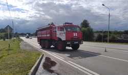 Сарай загорелся в селе Чуево Губкинского городского округа 