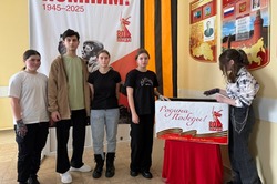 Юные жители села Сергиевка губкинской территории присоединились к акции «Цветы Победы»