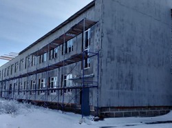 Капитальный ремонт школы продолжился в селе Никаноровка Губкинского горокруга 