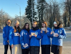 Губкинские волонтёры Победы провели акцию к годовщине снятия блокады Ленинграда
