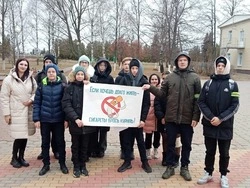 Акция «Нет табачному дыму!» прошла в селе Истобное губкинской территории 