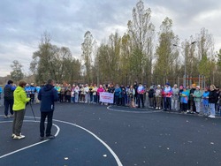 Фестиваль северной ходьбы «Шагаем вместе за сильную Россию» прошёл в Губкине