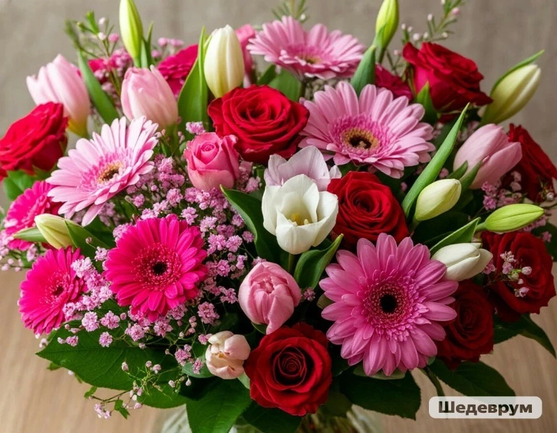 Василий Голиков и Галина Колесникова поздравили губкинских женщин с праздником