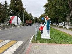 Новые макеты для повышения безопасности дорожного движения появились в Губкине 
