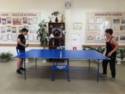 Турнир по настольному теннису прошёл в Доме культуры села Сапрыкино губкинской территории 