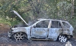 Автомобиль сгорел в селе Архангельское Губкинского городского округа