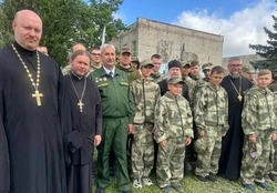 Архиерейское богослужение для участников военно-исторических сборов «Армата» прошло в селе Истобное 