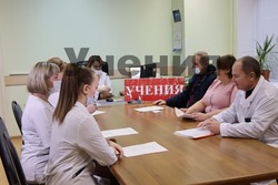 Очередные учения по гражданской обороне прошли в Губкинской ЦРБ