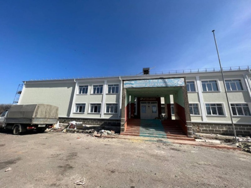 Капитальный ремонт продолжился в школе села Никаноровка Губкинского горокруга 