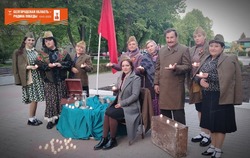 Творческие коллективы ЦКР села Истобное приняли участие в патриотической акции «На привале» 