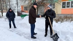 Второй день подряд Губкинский городской округ накрывает сильнейший снегопад