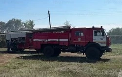 Сарай загорелся в селе Копцево Губкинского городского округа 