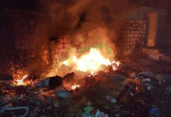 Пожар произошёл в Губкине на улице Артёма 