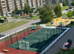 Три новые спортивные площадки появились в Губкине 
