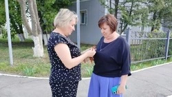 Акция «Георгиевская ленточка» прошла в селе Сапрыкино