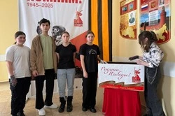 Юные жители села Сергиевка губкинской территории присоединились к акции «Цветы Победы»