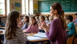 Михаил Лобазнов и Галина Колесникова поздравили учителей с профессиональным праздником