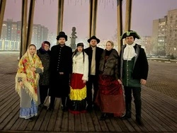 Боброводворские культработники провели «Ночь театральных искусств» в сквере имени Пушкина