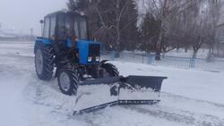 Уборка снега на губкинских сельских территориях продолжится и сегодня