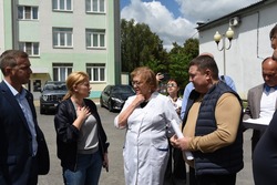 Министр строительства Белгородской области Оксана Козлитина посетила Губкинский горокруг 
