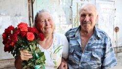 Жители села Сергиевка Николай и Валентина Усовы отметили 55-летний юбилей совместной жизни 