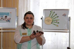 Мастер-класс «Шишкотерапия» прошёл в Губкинском Комплексном центре социального обслуживания 