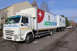 Поезд здоровья сделал остановку в Архангельском Губкинской территории