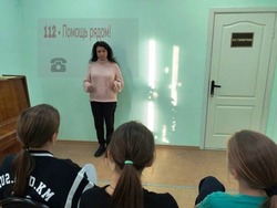 Программа «112 - помощь рядом!» прошла в ЦКР села Аверино губкинской территории 