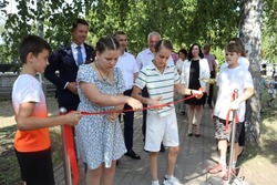 Торжественное открытие спортивно-игровой площадки прошло в селе Скородное губкинской территории 