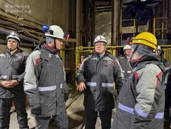 Василий Голиков побывал в шахте имени Губкина