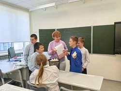 Юные жители села Сергиевка губкинской территории узнали правила безопасного поведения в интернете 