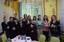 Юные жители села Сергиевка губкинской территории посетили мастер-класс «Пасхальный кулич»