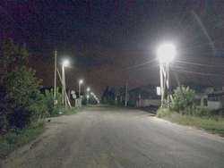 Установка дополнительного освещения продолжается в Губкине