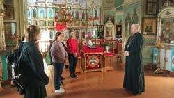 Истобнянские школьники губкинской территории посетили храм святого Георгия Победоносца