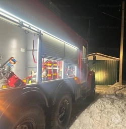 Губкинские огнеборцы ликвидировали пожар в хозяйственной постройке