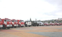 Новая техника поступила на вооружение белгородских пожарных и спасателей