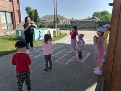 Маленькие жители села Сергиевка губкинской территории приняли участие в игровой программе 
