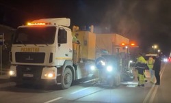 Работы по обновлению дорожной разметки продолжились в Губкинском горокруге 