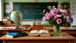 Михаил Лобазнов и Галина Колесникова поздравили губкинцев с Днём знаний