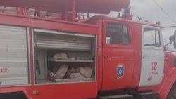Автомобиль загорелся в Губкине на улице Горького 